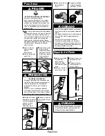 Preview for 21 page of Coleman INSTASTART 3150 Instructions For Use Manual