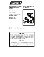 Coleman INSTASTART Instructions For Use Manual preview