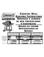 Coleman LC30001E Assembly Instructions Manual предпросмотр