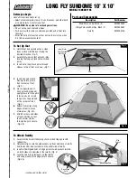 Coleman LONG FLY SUNDOME 2000001105 Installation Manual preview