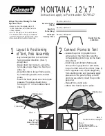 Coleman MONTANA 9279F127 Instructions preview