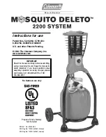 Coleman Mosquito Deleto 2200 Instructions For Use Manual preview