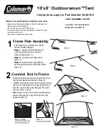 Coleman Outdoorsman 9280-108 Instructions preview