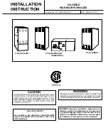 Coleman P*DHX12F0801 Installation Instructions Manual preview