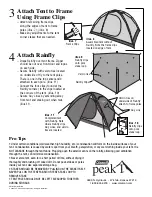 Предварительный просмотр 2 страницы Coleman Peak 1 9805-230 Instruction Manual