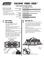 Coleman PEBBLE CREEK 9272A210C Instructions предпросмотр