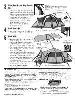 Предварительный просмотр 2 страницы Coleman PEBBLE CREEK 9272A210C Instructions