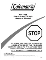 Coleman Power Steel 90387E Owner'S Manual preview