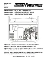 Coleman POWERMATE PM0545004 Datasheet preview