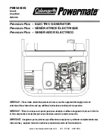 Preview for 1 page of Coleman POWERMATE PM0545005 User Manual