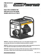 Preview for 1 page of Coleman Powermate PMA525302.02 User Manual