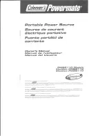 Preview for 3 page of Coleman Powermate PMB8110 Series Owner'S Manual