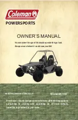 Preview for 1 page of Coleman POWERSPORTS BK160 Owner'S Manual