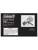 Preview for 1 page of Coleman Propane 5038 Instructions For Use Manual