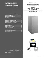 Preview for 1 page of Coleman PxXD-G9V-DH series Installation Instructions Manual