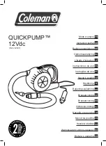 Preview for 1 page of Coleman Quickpump 12Vdc Instruction Leaflet