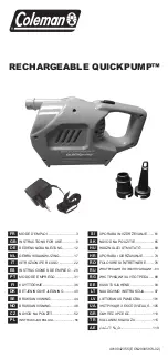 Coleman Rechargeable QuickPump Instructions For Use Manual preview