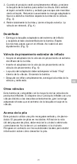 Preview for 29 page of Coleman Rechargeable QuickPump Instructions For Use Manual