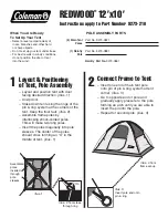 Coleman REDWOOD 9273-210 Instructions preview