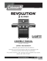 Предварительный просмотр 1 страницы Coleman REVOLUTION 85-3166-6 Assembly Manual