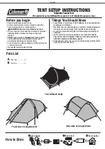 Coleman Ridgeline Tunnel Tent Setup Instructions предпросмотр