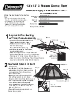 Coleman Room Dome Tent Installation Instructions preview