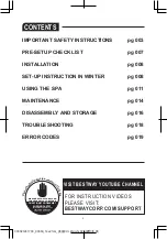 Preview for 2 page of Coleman SaluSpa 90363 Owner'S Manual