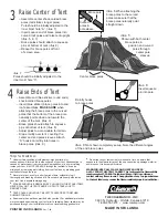 Preview for 2 page of Coleman SCREENED WEATHERMASTER 9232C379 Instructions