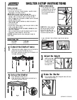 Предварительный просмотр 1 страницы Coleman STITCHLINE 2000004408 Setup Instructions