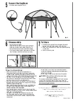 Предварительный просмотр 2 страницы Coleman STITCHLINE 2000004408 Setup Instructions