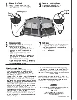 Предварительный просмотр 2 страницы Coleman STITCHLINE 2000007831 Setup Instructions