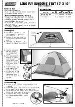 Предварительный просмотр 1 страницы Coleman SUNDOME 2000002058 Instructions