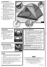 Предварительный просмотр 2 страницы Coleman SUNDOME 2000002058 Instructions