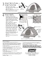 Предварительный просмотр 2 страницы Coleman SUNDOME 9180-121 Instructions