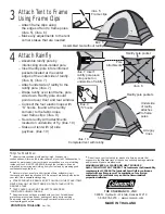 Preview for 2 page of Coleman SUNDOME 9180-309 Instructions