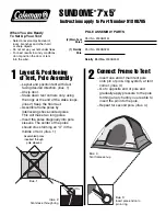 Preview for 1 page of Coleman Sundome 9180B705 Instructions