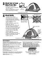 Preview for 2 page of Coleman Sundome 9180B705 Instructions