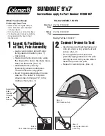 Coleman Sundome 9180B907 Instructions preview