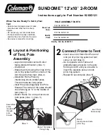 Coleman SUNDOME 9260D121 Instructions предпросмотр