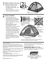 Предварительный просмотр 2 страницы Coleman SUNDOME 9260F121 Instructions