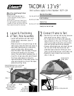 Coleman TACOMA 9277-139 Instructions preview