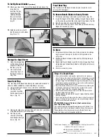 Preview for 2 page of Coleman Tent 919A162 Instructions