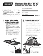 Coleman Tent 9250-147 Instructions preview