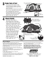 Preview for 2 page of Coleman Tent 9250-147 Instructions