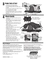 Предварительный просмотр 2 страницы Coleman Tent 9278-600 Instructions