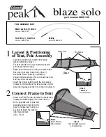 Preview for 1 page of Coleman Tent 9805-130 Assembly Manual