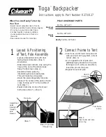 Coleman Tioga 9273-827 Instructions preview