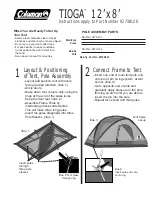 Coleman TIOGA 9273B128 Instructions preview