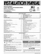 Coleman UGAA075BUJ Installation Manual preview