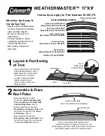 Coleman WEATHERMASTER 9232C179 Instructions preview